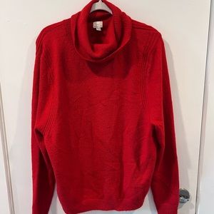 A NEW DAY - Red turtleneck sweater